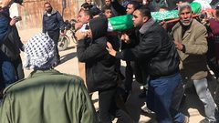 غزة تشيّع جثمان الشهيد أبو زيد