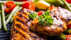 ستيك الخضراوات والدجاج