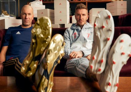 أديداس تجمع الأسطورتين "زيدان" وبيكهام" معًا في إعلان واحد