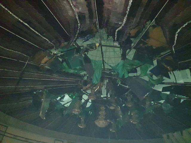 الاطفائية تسيطر على حريق بقاعة ليلتي في نابلس