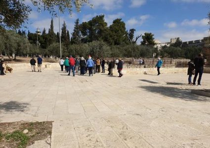 38 مستوطناً يقتحمون باحات الأقصى