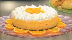 تشيز كيك البرتقال السهل