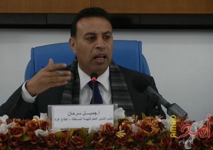 إصابة نائب مدير الهيئة المستقلة خلال قمع حماس مظاهرة بدير البلح
