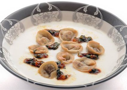 شيش برك مع اللبن