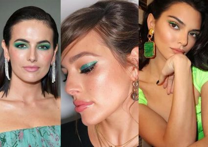 الأخضر ظلال عيون موضة 2019