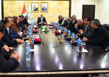 الحمد الله يستقبل عددا من الوفود