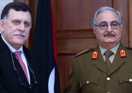 ترتيبات لاجتماع بين حفتر والسراج