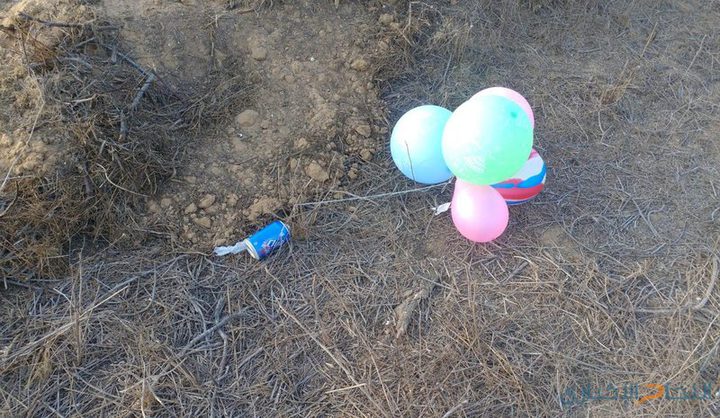 الاحتلال يزعم استمرار اطلاق البالونات الحارقة من قطاع غزة