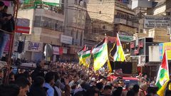 نابلس تشيع الشهيدين حمدان ونوري