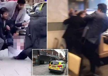 عراك "وحشي" بالسكاكين داخل مطعم في لندن