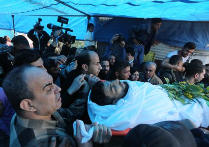 تشييع جثماني الشهيدين شتات وحرارة من غزة