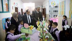 المحافظ أبو بكر يزور مدارس الإسراء النموذجية ورياضها