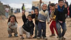 نصف اللاجئين في الأردن أطفال