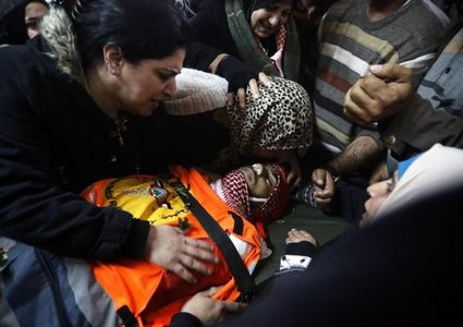 تشييع جثمان الشهيد المسعف ساجد إلى مثواه الأخير