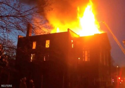 حريق كبير في متحف أميركي للوثائق النادرة