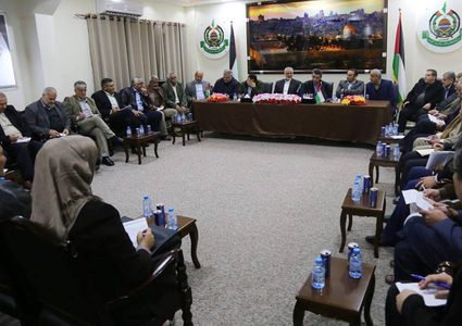 الوفد المصري يلتقي بالهيئة العليا لمسيرات العودة بغزة