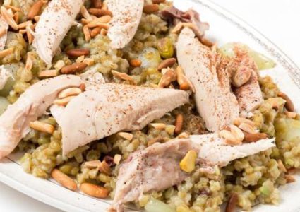 وصفة الفريكة بالدجاج