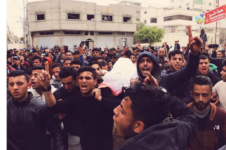 تشييع جثمان الشهيد محمد سعد بغزة