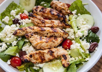 سلطة الفراخ بالجبنة