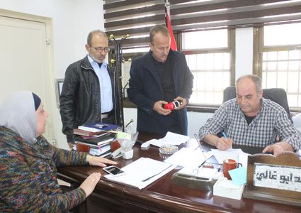 توقيع اتفاقية لإنشاء  منتزه بلدية جنين