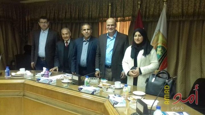 وفد من نقابة الصحفيين يلتقى امين عام اتحاد الصحفيين العرب