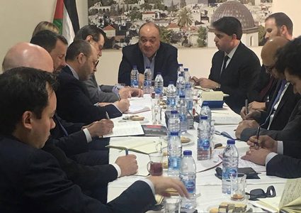 القدوة يلتقي ممثلين عن الدول الأعضاء في مجلس حقوق الإنسان