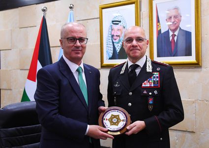 الحمد الله يستقبل طاقم التدريب الأمني الايطالي