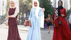 فساتين المحجبات.. موديلات فضفاضة وعملية بلمسات أنيقة