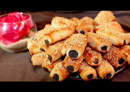 أصابع التمر والكراميل