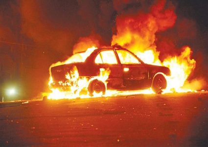 انفجار سيارة خاصة في موقف سيارات داخل إحدى مستشفيات العفولة