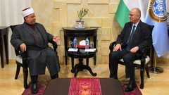 الحمد الله يستقبل وفدا من وزارة الأوقاف والشؤون الدينية