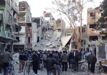 الشرطة العسكرية الروسية تعثر على مخبأ أسلحة لداعش في مخيم اليرموك