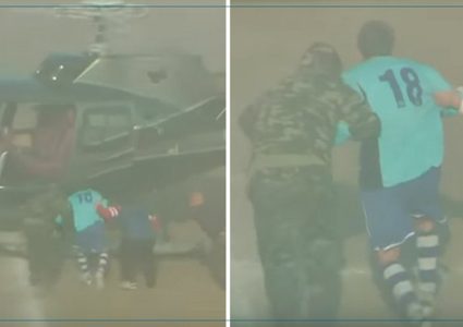 مسلحون على متن هليكوبتر يختطفون لاعبا إيطاليا أثناء المباراة