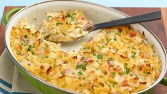 طاجن المعكرونة بالجبنة في الفرن