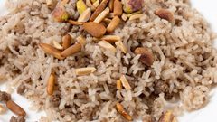 أرز بالخلطة واللحم المفروم