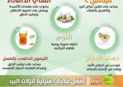 أفضل علاجات منزلية لنزلات البرد