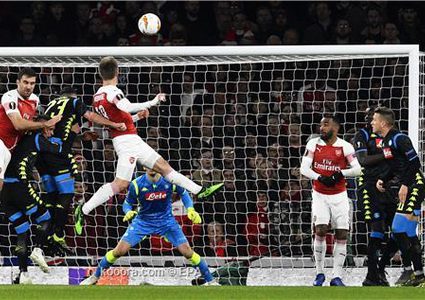 آرسنال يحقق فوزاً ثميناً على نابولي في ربع نهائي أبطال أوروبا