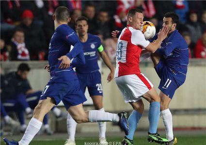 تشيلسي يحقق فوزاً ثميناً على سلافيا بهدف وحيد