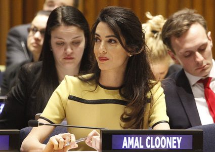 أمل كلوني سفيرة لحرية الإعلام