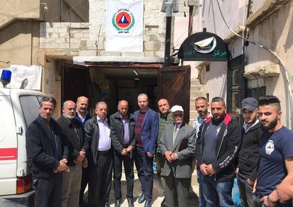 وفد من دائرة شؤون اللاجئين يطلع على احتياجات مخيم الجليل في بعلبك