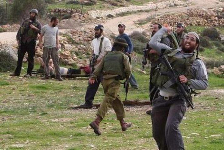 مستوطنون يستهدفون مركبة مواطن جنوب نابلس