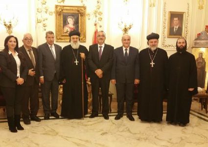 وفد "اللجنة الرئاسية العليا لشؤون الكنائس" يلتقي وفدا سوريا