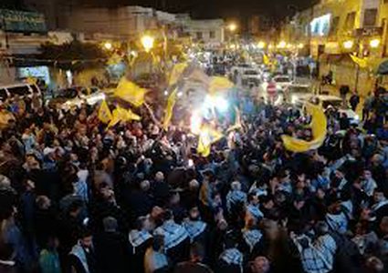 إيقاد شعلة بدء فعاليات يوم الأسير الفلسطيني في طوباس