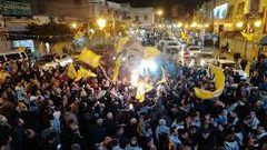 إيقاد شعلة بدء فعاليات يوم الأسير الفلسطيني في طوباس