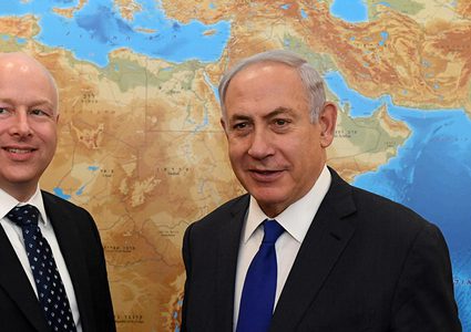 غرينبلات ينشر خريطة لإسرائيل تضم "الجولان" السورية