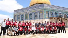 الدفاع المدني الأردني يجري تدريبات لرجال الإطفاء في المسجد الأقصى