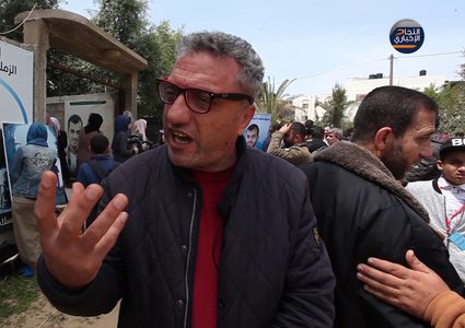 الذكرى السنوية الأولى لاستشهاد الصحفي ياسر مرتجى في مسيرات العودة