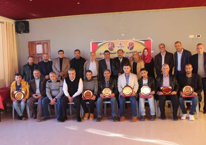 "المكتب الحركي المركزي" يكرم مجموعة من صحفيي خان يونس ورفح