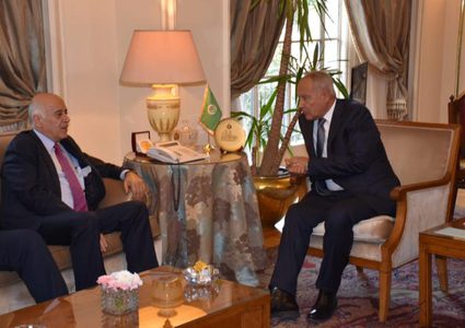 الرجوب يطلع أبو الغيط على آخر مستجدات القضية الفلسطينية