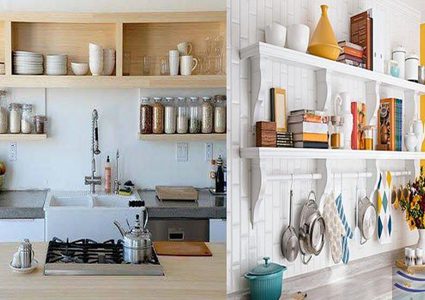 “بالصور” أهمية الرفوف لاستغلال المساحات بالمطبخ